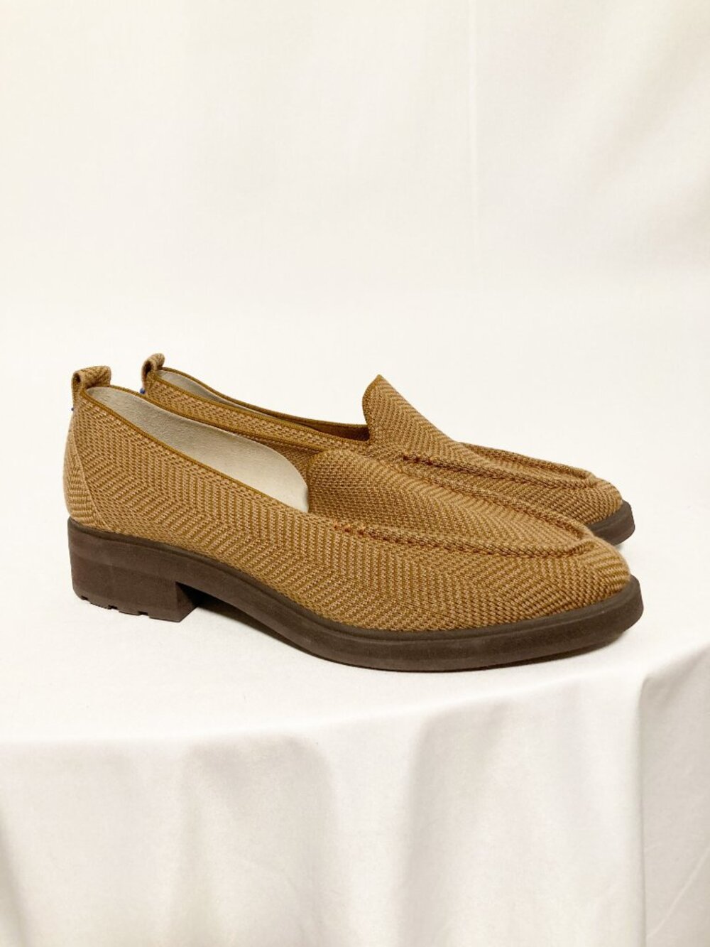 Rothy's The Lug Loafer Merino Wool Teak Herringbone Size 11.5